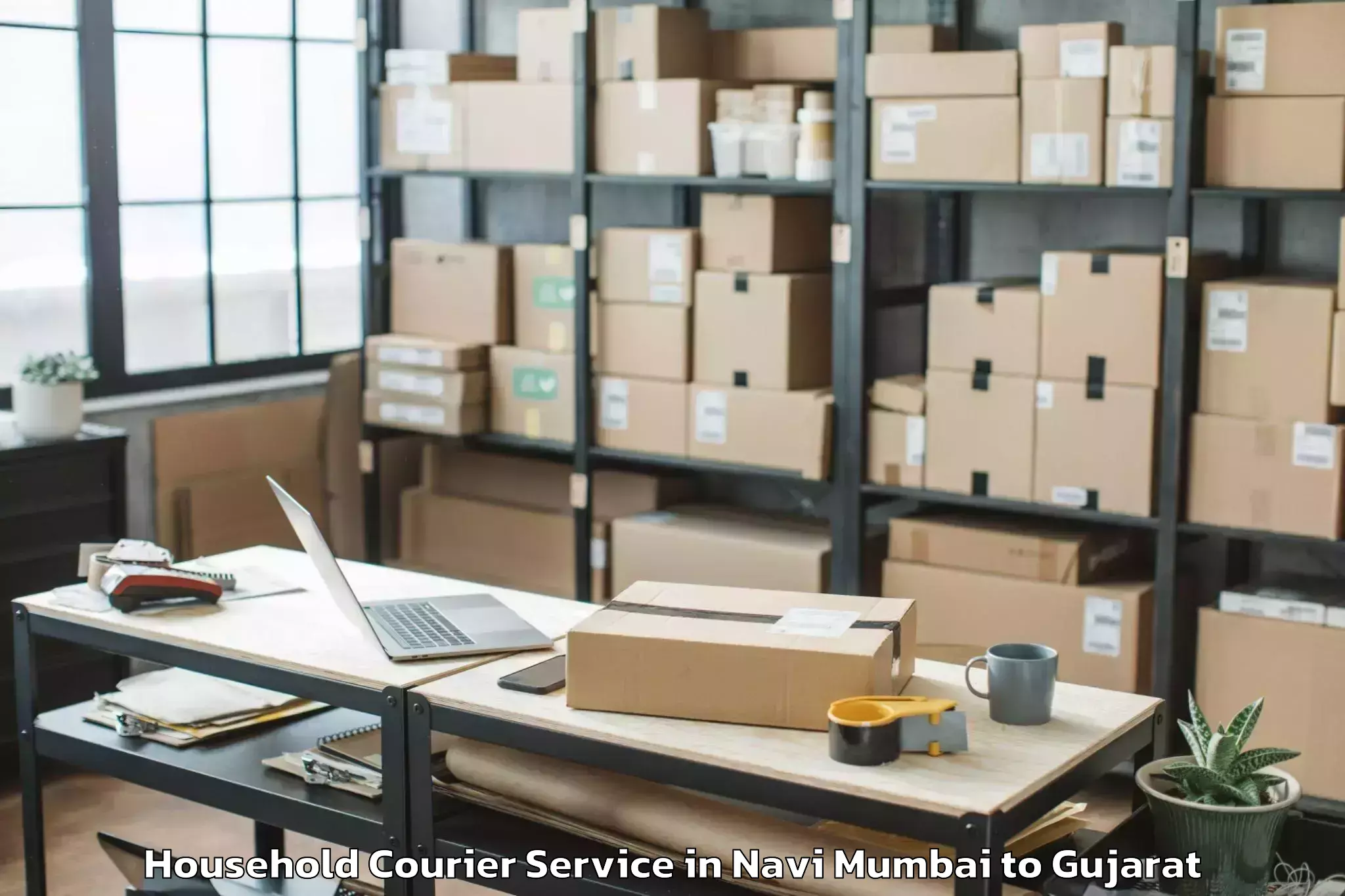 Book Navi Mumbai to Ahwa Household Courier